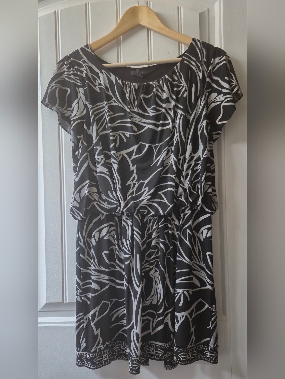 Womens Alfani Blouson Mini Dress Size Large